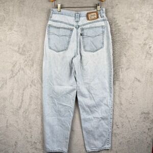 Grass Roots Barrel Jeans Womens 12 Light Wash Vintage 90s Retro Distressed